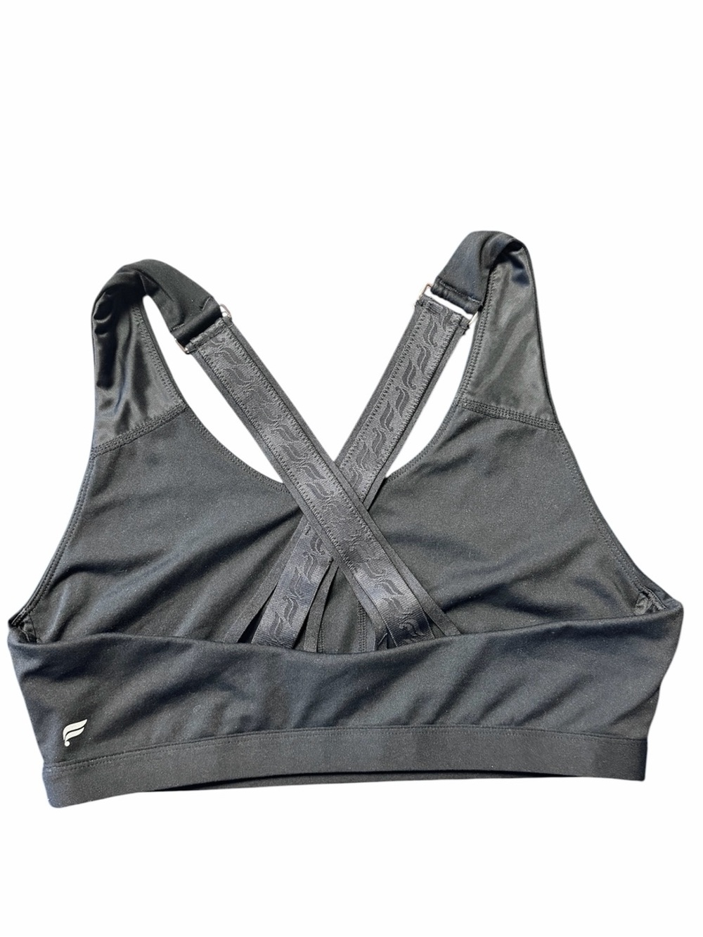Fabletics signature logo bra with rose gold hardware See measurements for size